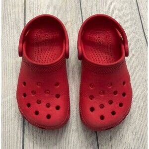 Red Croc Crocs Toddler Sandals Shoes, Size 9